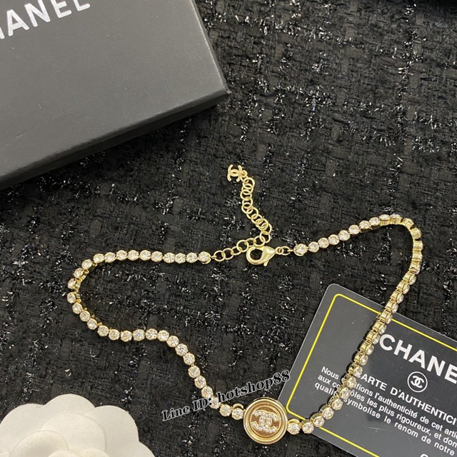 Chanel專櫃2022秋冬新款高仿香奈兒項鏈熱銷款鑽石項鏈 zgb3392